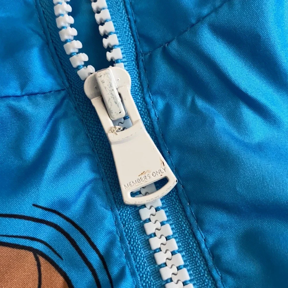 Members Only | Space Jam Tune Squad Team Graphic Windbreaker Hoodie Jacket 10/12 - Picture 11 of 16